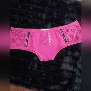 PLAYBOY Pink Panties Lace Mesh